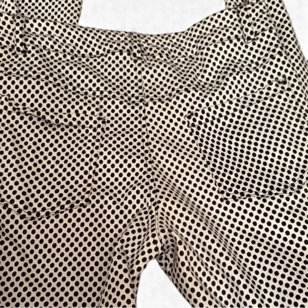 Rare Motel Rocks Trendy Polka Dot Skinny Jeans Black & White Indie Sleaze Small